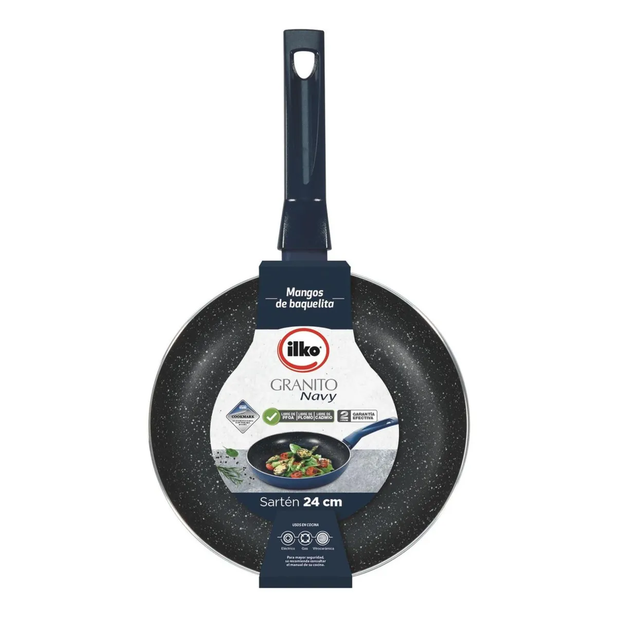 ILKO - Sarten 24cm Granito Navy Ilko