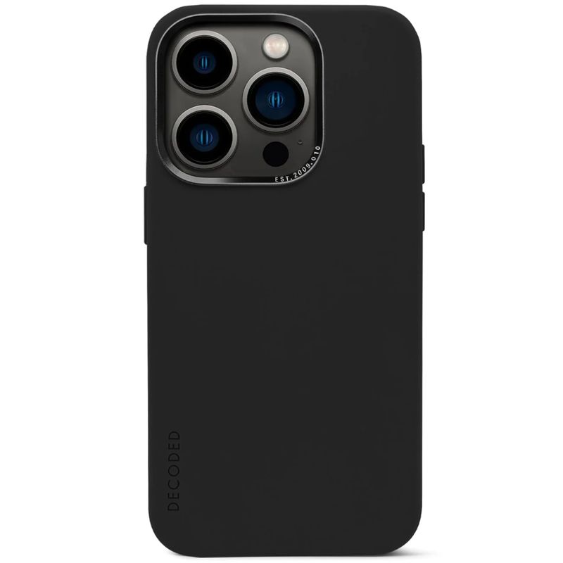 DECODED - Funda silicona con MagSafe para iPhone 14 Pro Decoded Negro