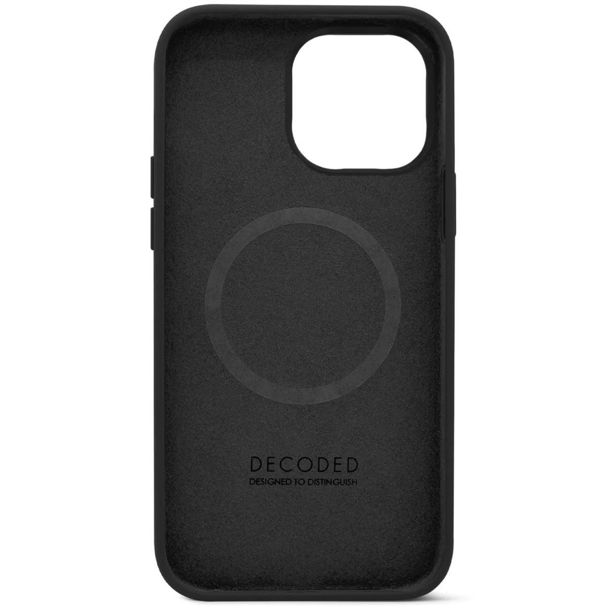 DECODED - Funda silicona con MagSafe para iPhone 14 Pro Decoded Negro