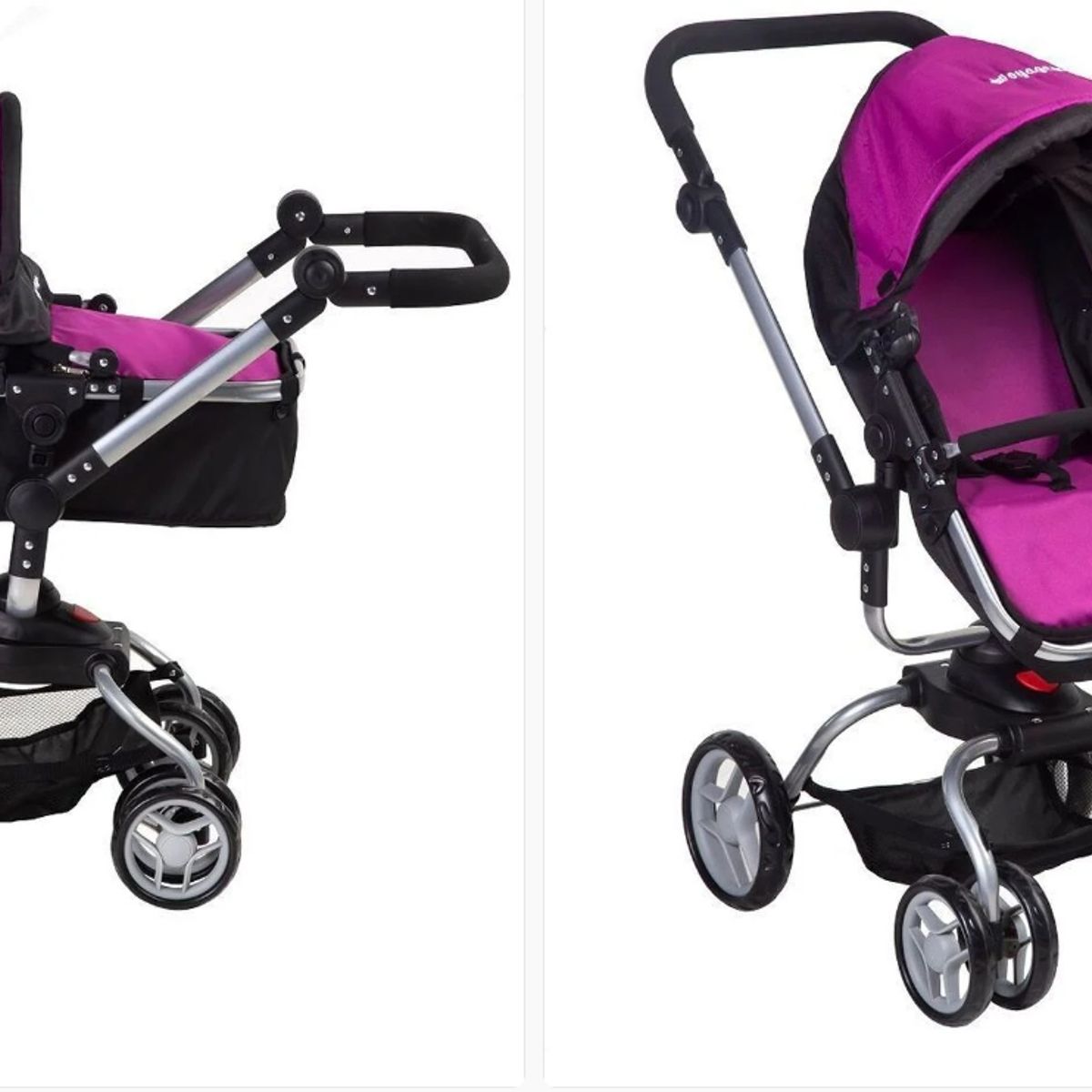 VOYAGE - Coche Muñeca Formato Real Giro 360 Black Fucsia