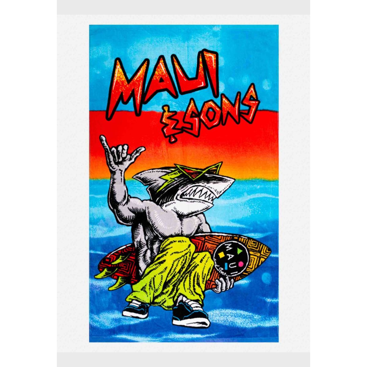 MAUI AND SONS - Toalla Local Shark Multicolor Infantil Maui and sons