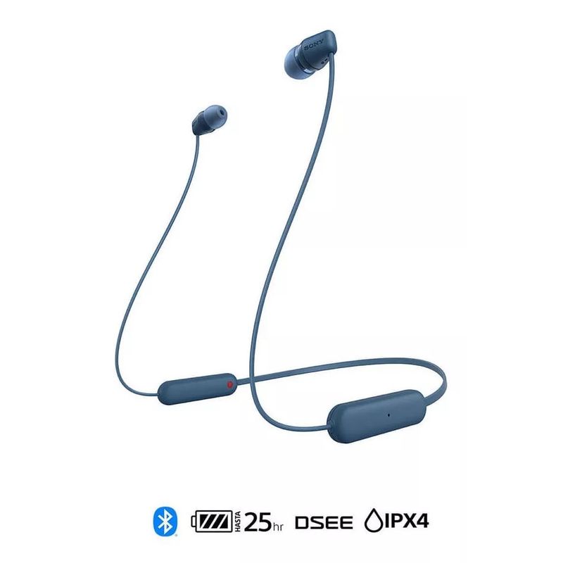 SONY - Audífonos Sony Inalámbricos In-ear Wi-c100 Color Azul