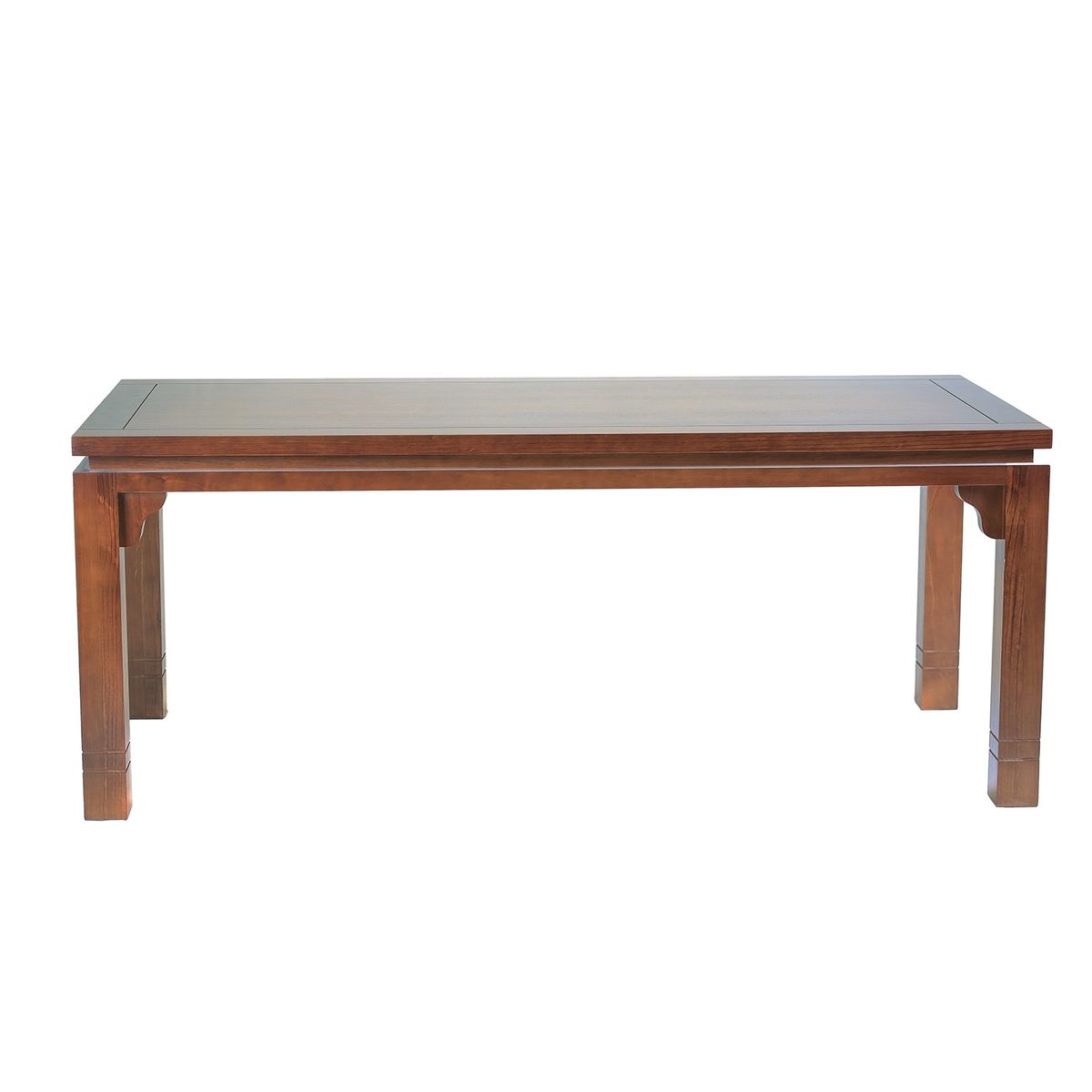 MUEBLES AMERICA - Comedor Naciona Leyda 8 sillas Color Nogal Tapiz Naranjo