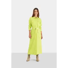 VELEZ - Vélez Mai Vestido Sinaí Para Mujer Estilo Cargo Verde Limón