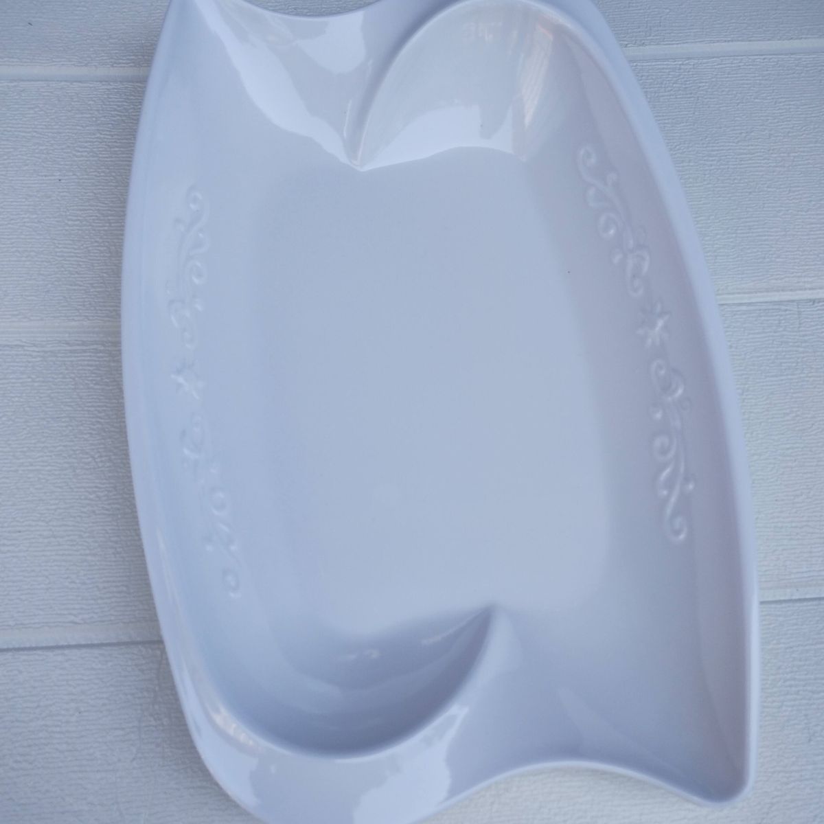 GENERICO - Pack 2 Bandejas & Plato Ovalado C/Diseño - Blanco