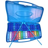 Metalofono Cromatico 25 Notas con Baquetas - Azul