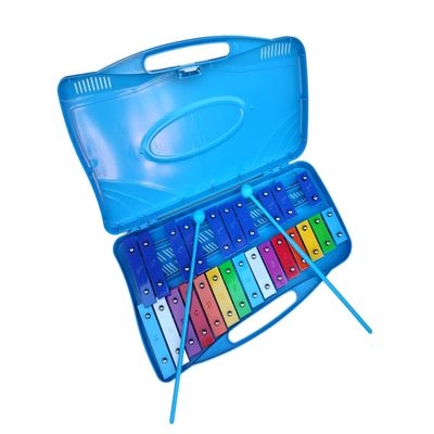 Imagen 2 del producto Metalofono Cromatico 25 Notas con Baquetas - Azul