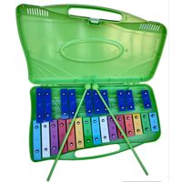 Metalofono Cromatico 25 Notas con Baquetas - Verde