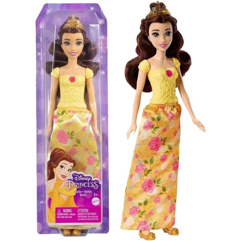 MATTEL - Disney Princesas Muñeca Bella 30 Cm. Falda Estampada