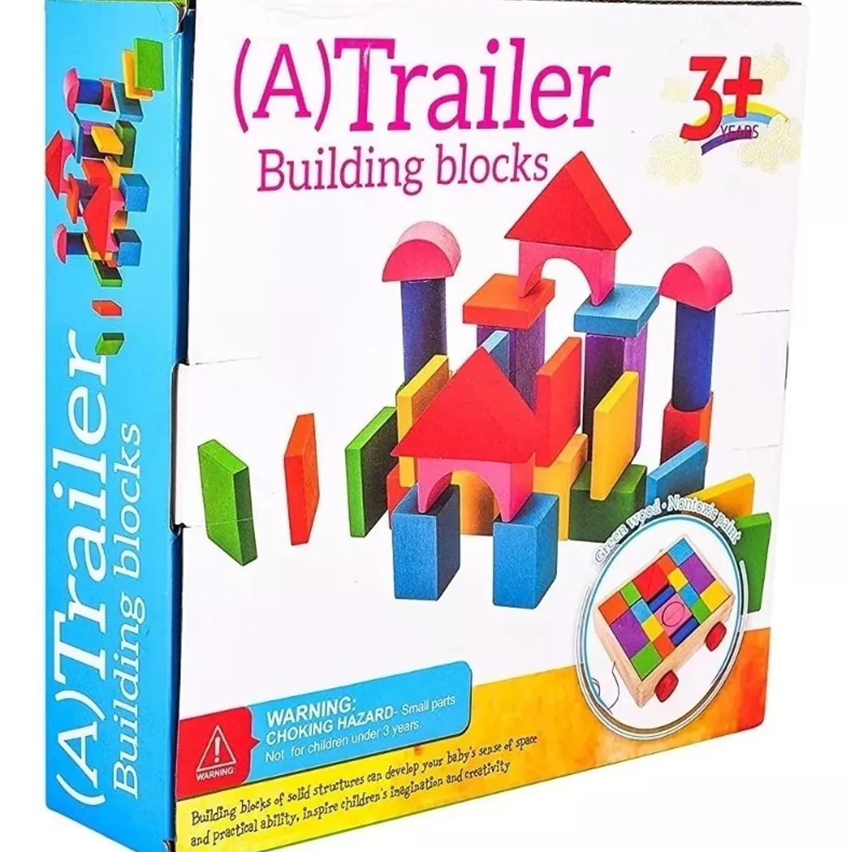 GENERICO - Carro de arrastre con bloques de madera