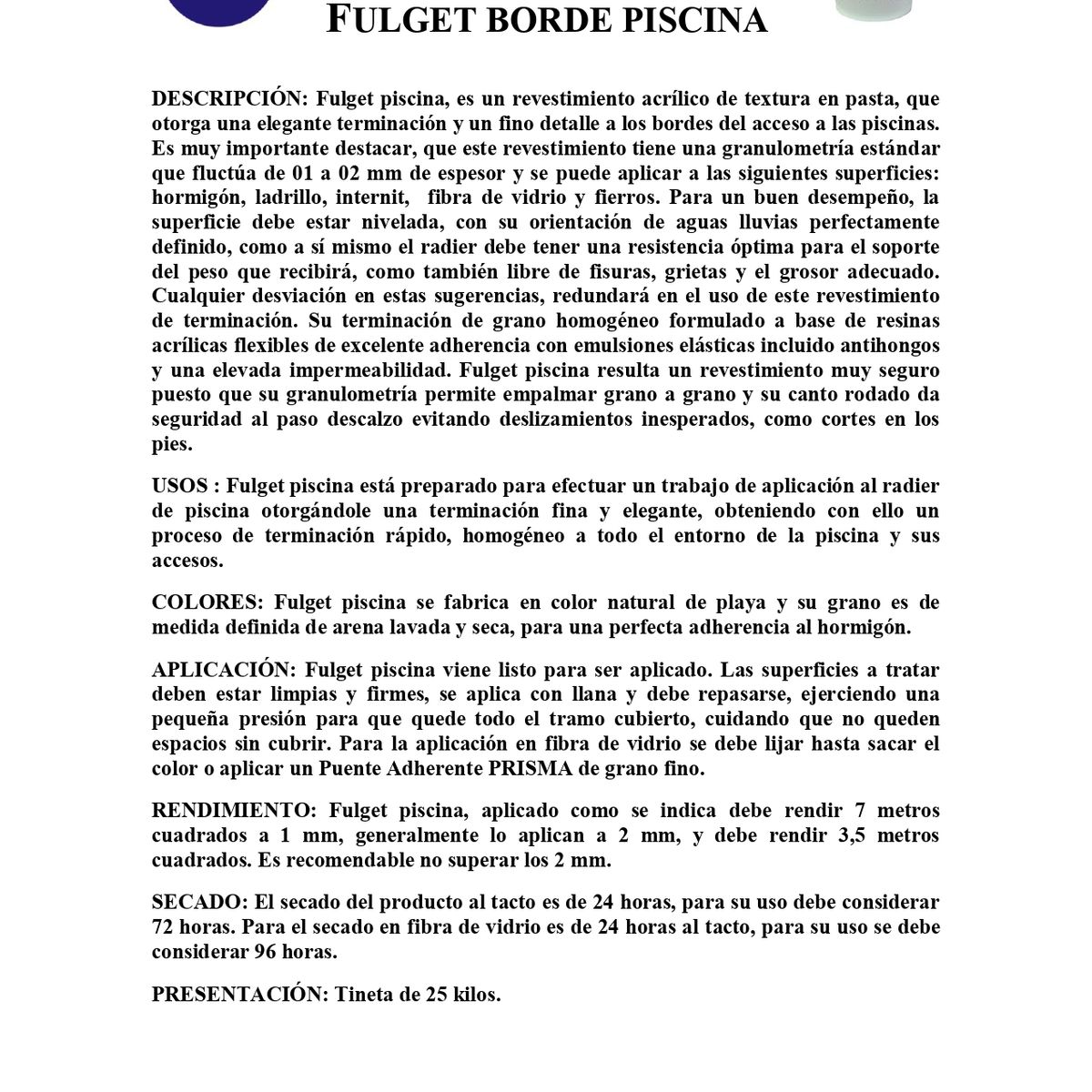 GENERICO - Fulget Borde Piscina