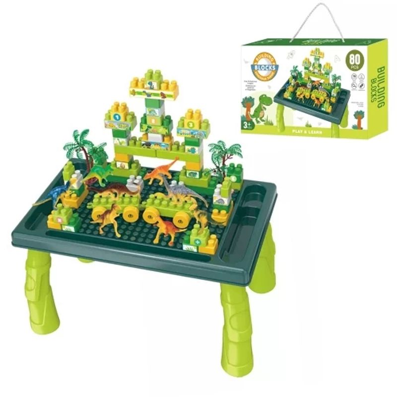 GENERICO - Bloques De Construcción Dinosaurios 80 Piezas