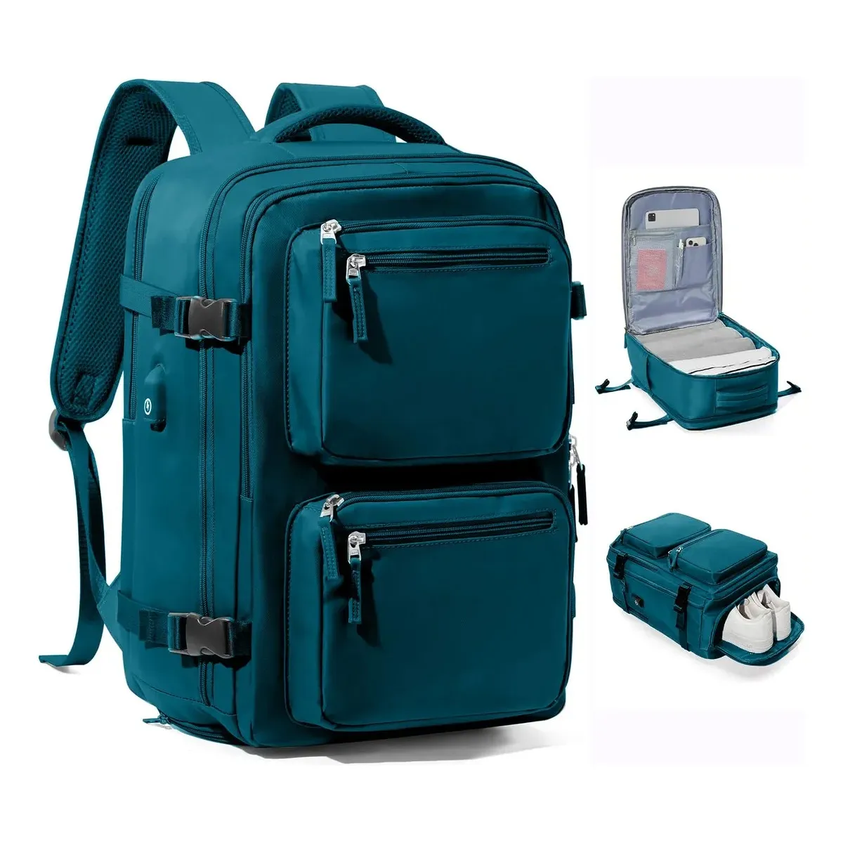 EVERSO - Mochila Viaje Impermeable Antirrobo Con Puerto Usb Notebook