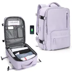 EVERSO - Mochila Viaje Impermeable Antirrobo Con Puerto Usb Notebook