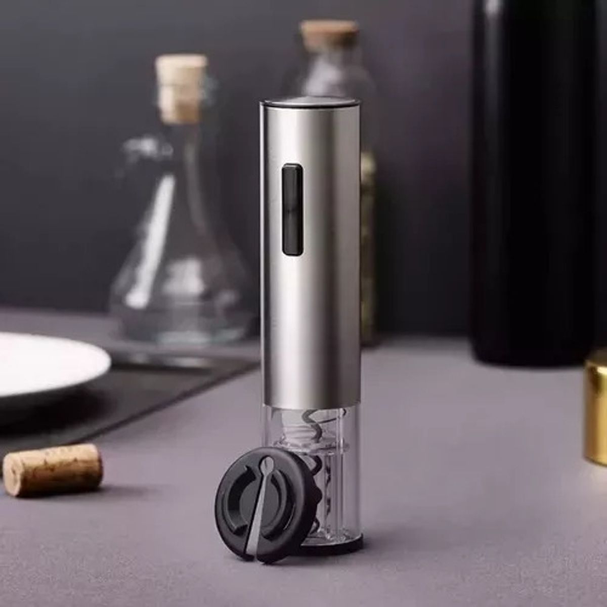 GENERICO - Saca Corcho Eléctrico Automático Abridor de Botella de Vino