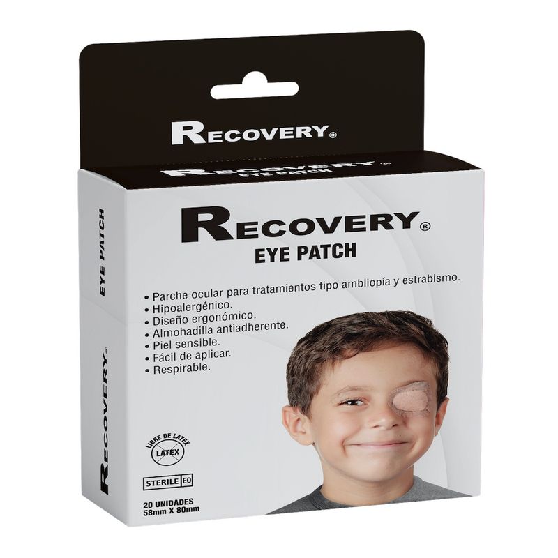 RECOVERY - Parches Oculares Recovery 58mm X 80mm Caja 20 Unidades