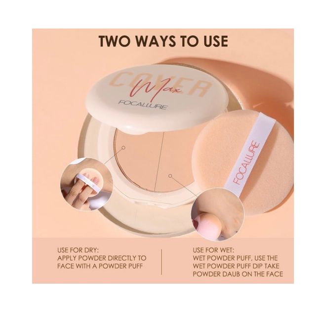 FOCALLURE - Base De Maquillaje Covermax Two Way Cake 03 Focallure