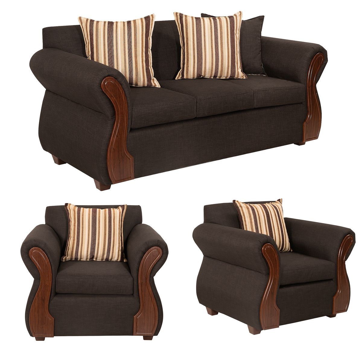 DECOOUTLET - Living Tarento 3.1.1 Tela Chocolate