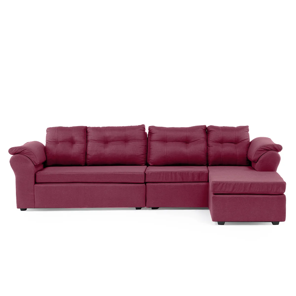 DECOOUTLET - Seccional Laos XL Intercambiable Tela Burdeo