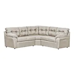 DECOOUTLET - Seccional Polonia 212 Tela Beige Claro
