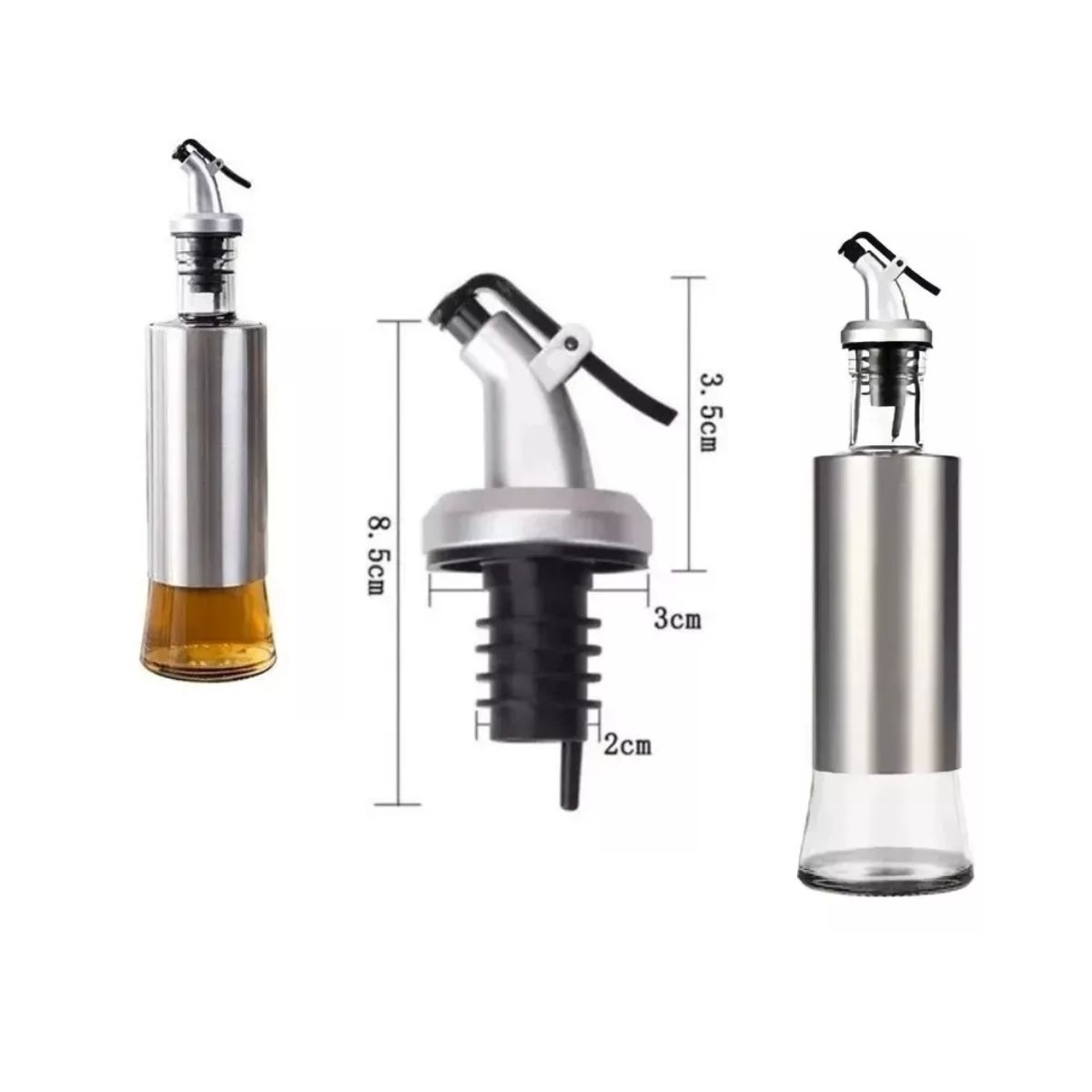 GENERICO - Botella De Vidrio Dispensador Spray Aceite 300ml