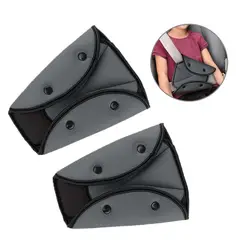 GENERICO - ADAPTADOR CINTURON DE SEGURIDAD PARA NIÑOS GRIS