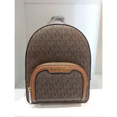 MICHAEL KORS - Mochila Jaycee XS monograma cafe convertible