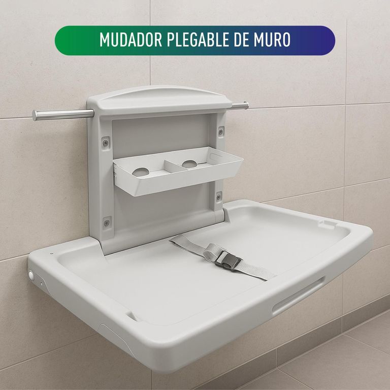 Mudador Plegable De Muro Bebe 85Cm