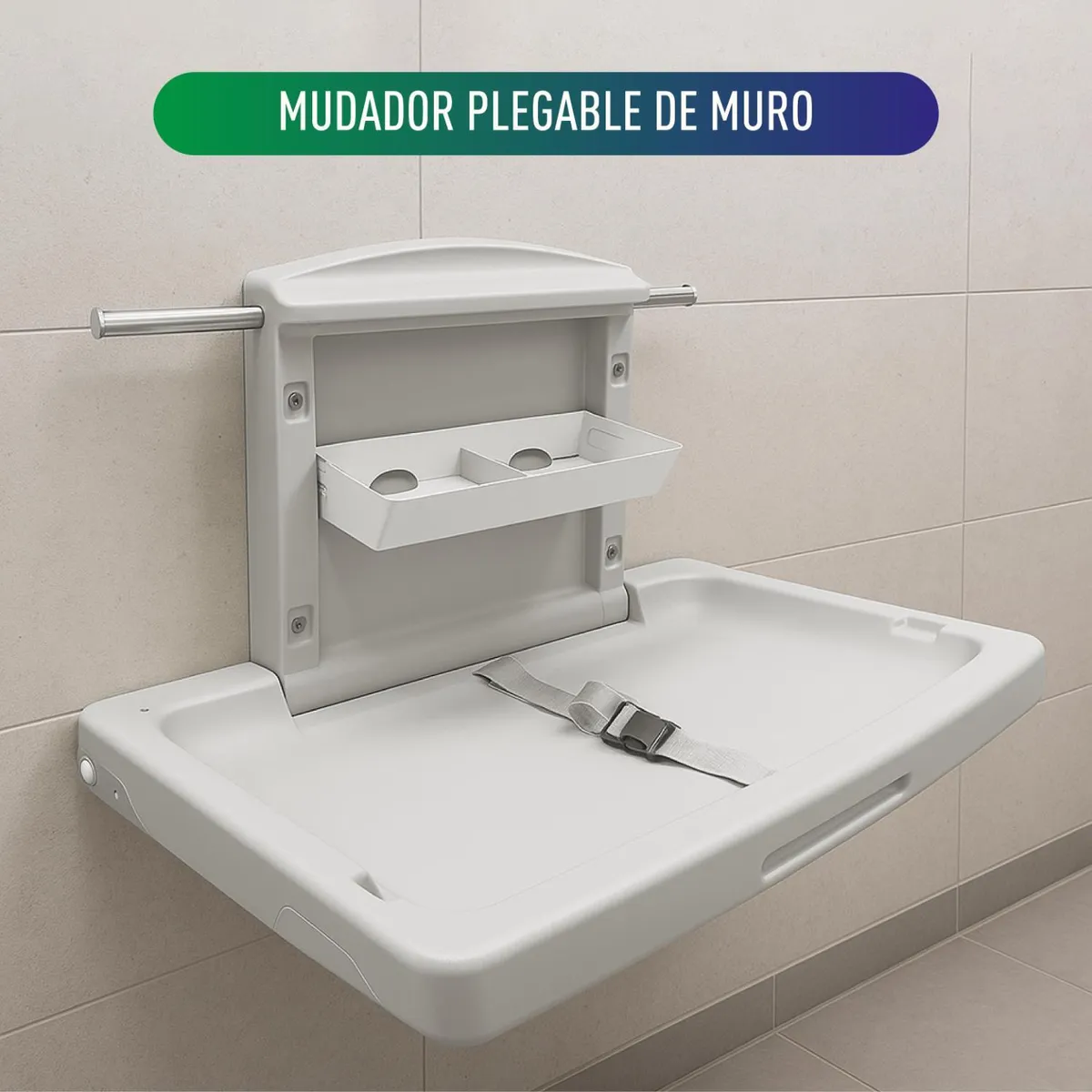 GLOMED - Mudador Plegable De Muro Bebe 85Cm