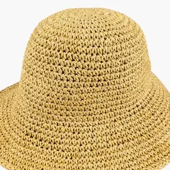 LOUNGE - Sombrero Mujer Redondo Beige