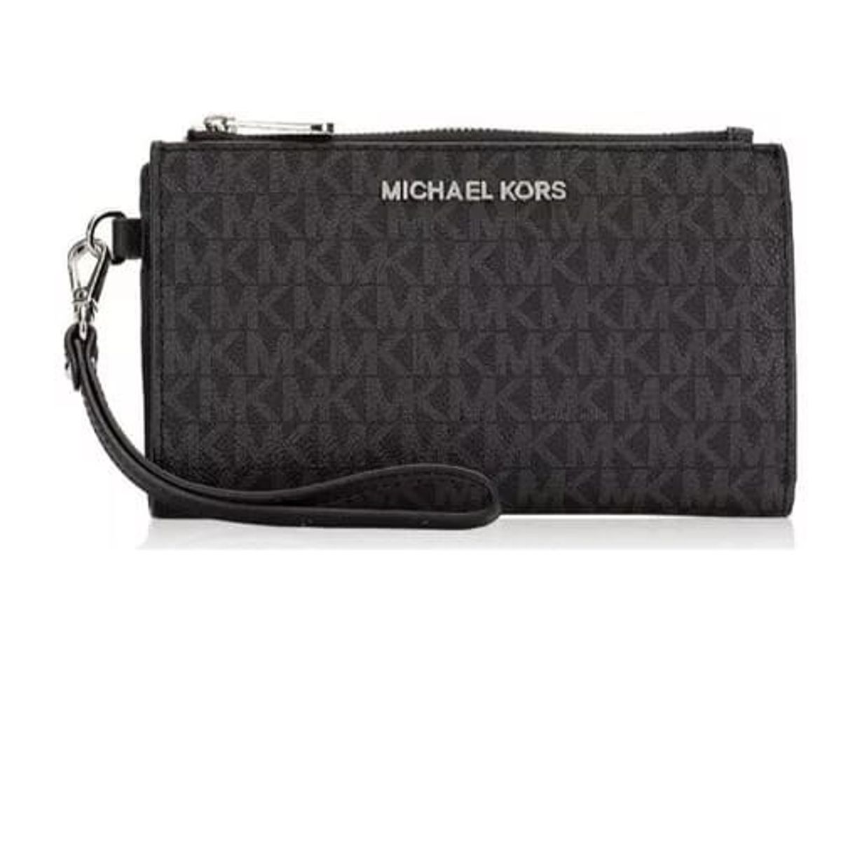 MICHAEL KORS - Billetera Michael Kors Jet Set Travel Double Zip Wristlet -  Black M