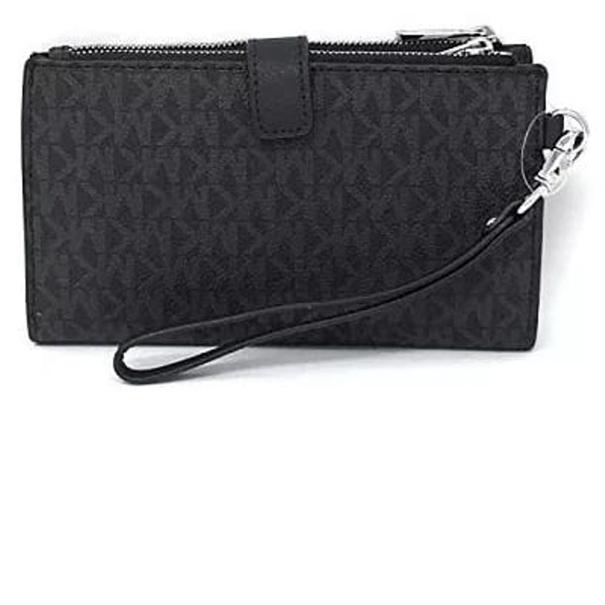 MICHAEL KORS - Billetera Michael Kors Jet Set Travel Double Zip Wristlet -  Black M