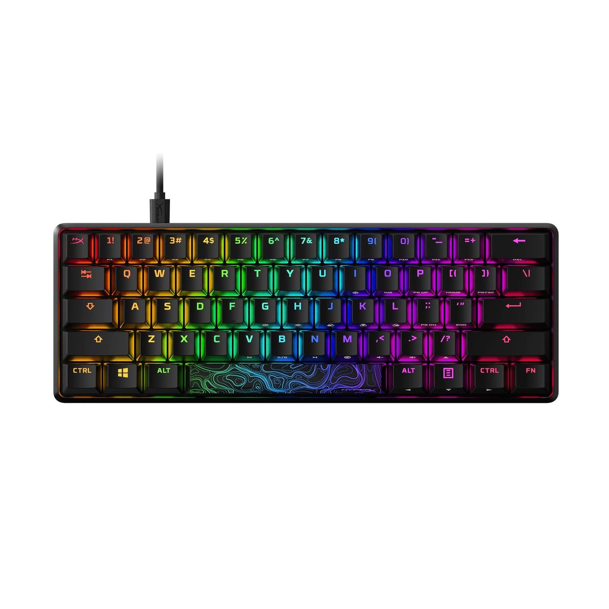 HYPERX - Teclado Mécanico Gamer Hyperx Alloy Origins Rgb 60 Red