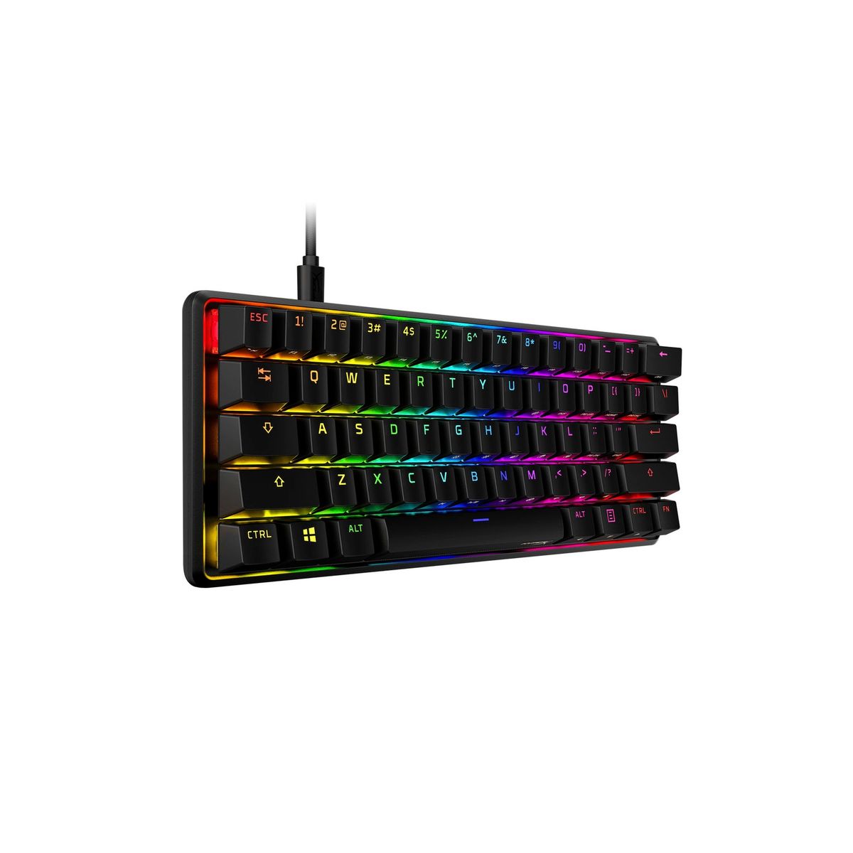 HYPERX - Teclado Mécanico Gamer Hyperx Alloy Origins Rgb 60 Red