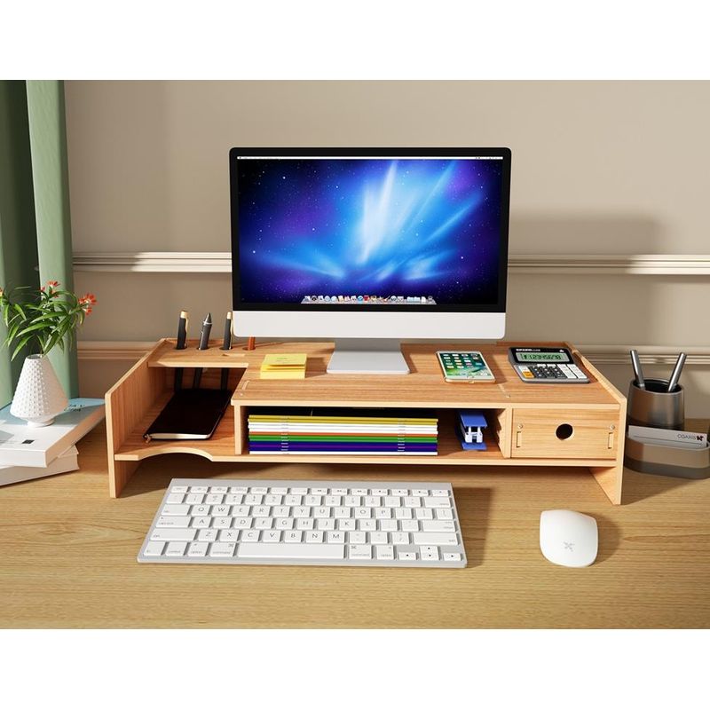 GENERICO - Elevador Para Monitor Soporte Para Pc Organizador Escritorio