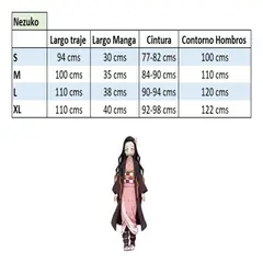 FROM MEIGGS - Disfraz Cosplay Nezuko para Niñas y Adultos Halloween