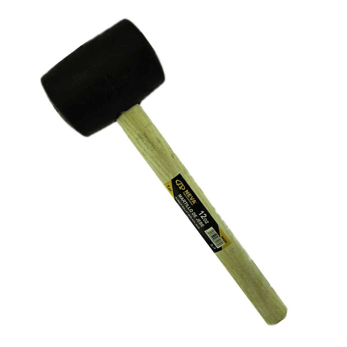 GENERICO - Combo Martillo Mazo Maceta De Goma 12oz Neva Na224