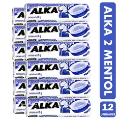 ARCOR - Alka 2 Sabor Mentol Eucalipto Y Menta display 12unidades