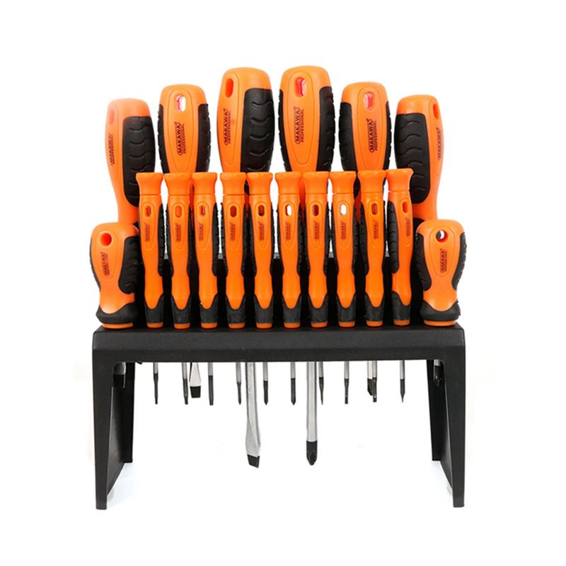 MAKAWA - Kit Set Juego Destornilladores 18 Piezas Makawa Mk0821