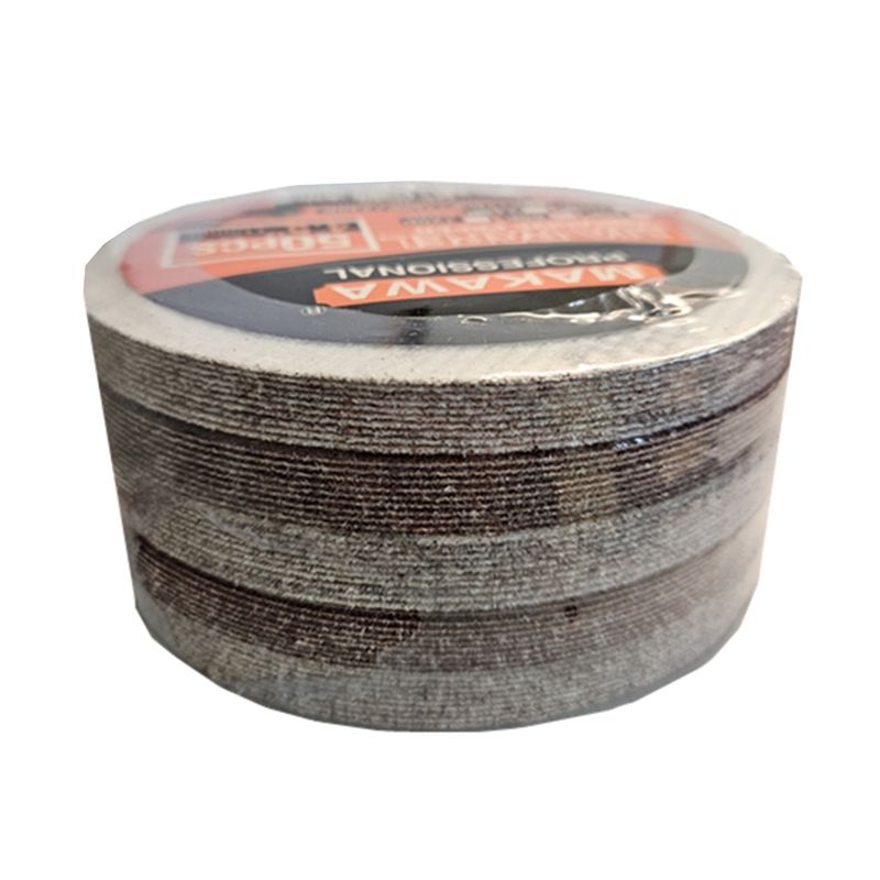 MAKAWA - 50 Disco Lija Para Pulir 115mm Velcro Grano 80 Makawa