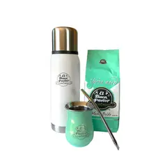 EL BUEN PASTOR - Set Matero de Acero Inoxidable Verde Agua