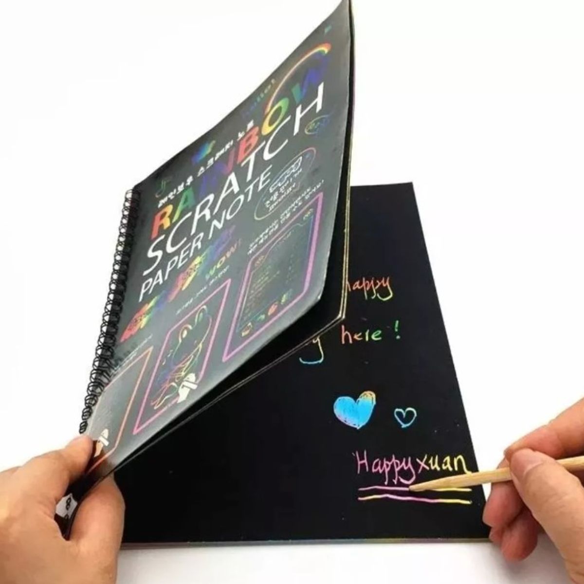 GENERICO - Pack 4 Libretas Raspable Mágicas de Dibujo