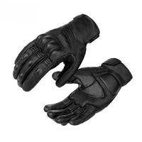 Guantes Tácticos y Táctiles de Cuero Para Invierno 0303B