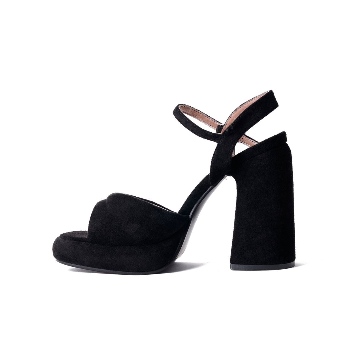 BOTELI - Taco Mujer Negro Gamuza Ariela Boteli