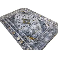 MROTTO - ALFODIA Alfombra Gris para Living 160x230 cm Estilo Persa