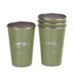 ATAKAMA OUTDOOR - Set De 4 Vasos Camping - 480 ml - Peces