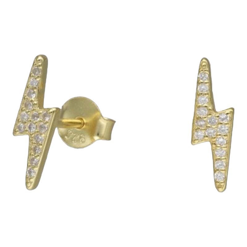 GENERICO - Aro argolla lisa 12 mm de plata 925 bañado en oro de 18 k