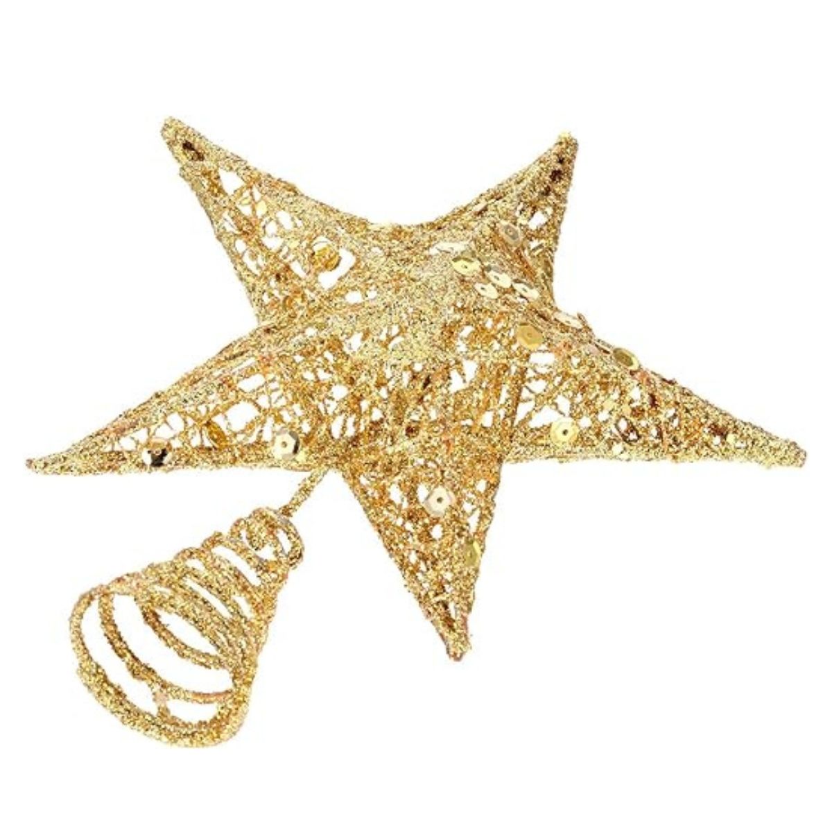 GENERICO - Estrella para Árbol de Navidad de estilo metalizado