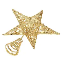 GENERICO - Estrella para Árbol de Navidad de estilo metalizado