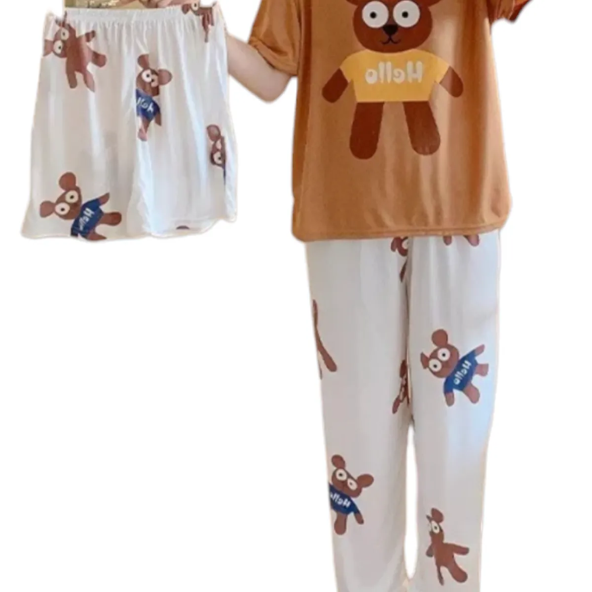 AGW - Pack3 PijamasTres Piezas Mujer